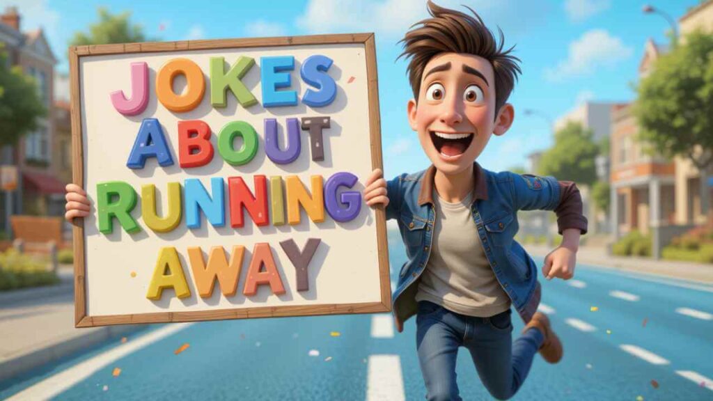 jokes about running away