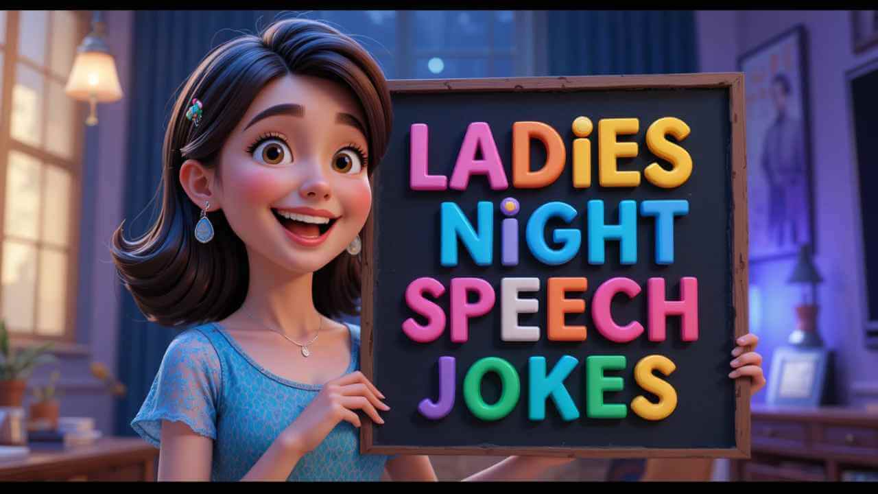 200+ Funny & Creative Ladies Night Speech Jokes