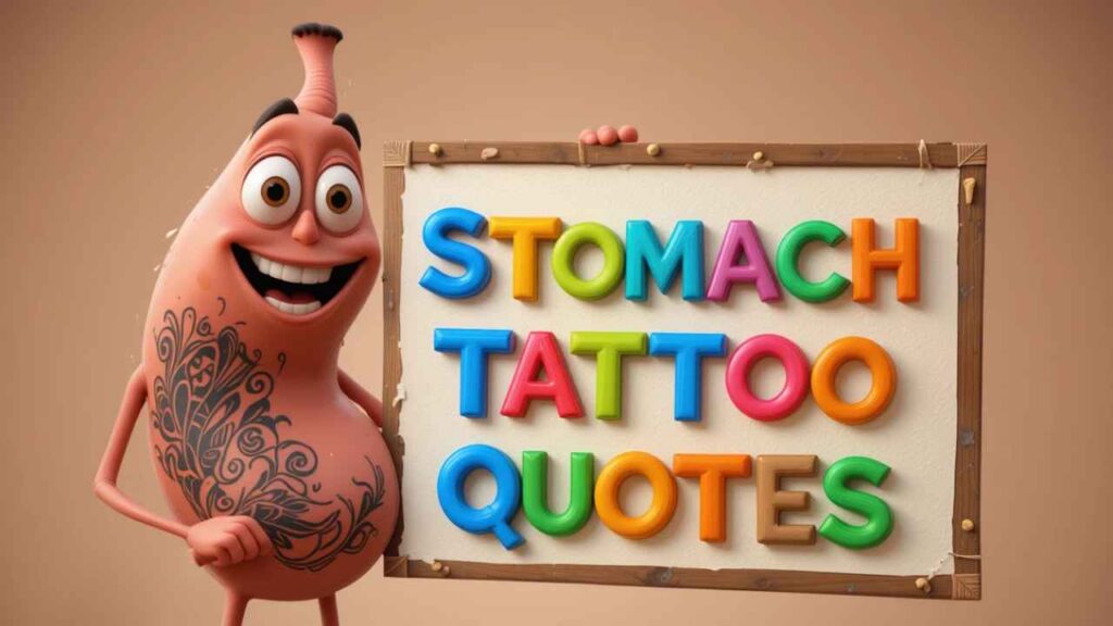 stomach tattoo quotes