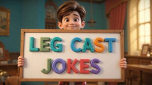 leg cast jokes