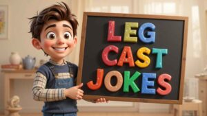 leg cast jokes