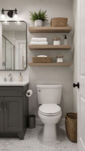 Add Wall Shelves Above Empty Areas