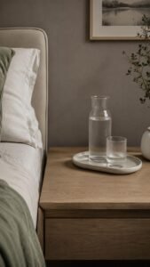 Arrange a Bedside Water Station
