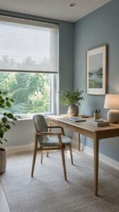 Filtered Daylight Study Room With Soft Window Control