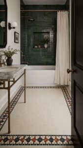 Frame the Floor With a Mosaic Border