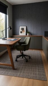 Ground the Chair With a Dense Flat Weave Rug