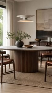 Ground the Table With a Fluted Base