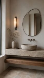 Hang an Offset Organic Mirror