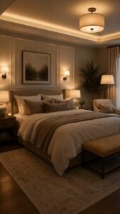 Layered Lighting Bedroom Ideas for a Cozy Glow