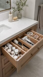 Organize Drawers Around the Morning Routine
