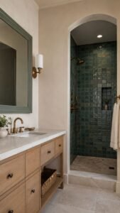 Pull One Tile Color Into the Mirror Frame