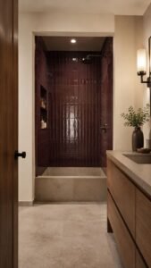 Saturated Tile Alcove With Hand Finished Character