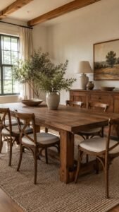 Warm Wood Dining Room Ideas for Natural Comfort
