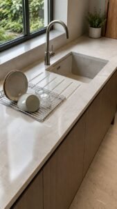 Add a Fluted Drain Surface Beside the Basin