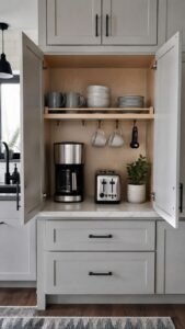 Arrange Mugs and Bowls on a Shallow Upper Rail