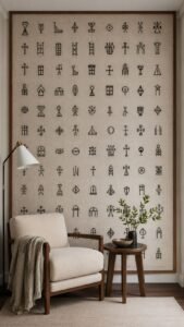 Black Thread Symbol Sampler