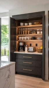 Breakfast Cabinet That Opens Into a Complete Morning Station