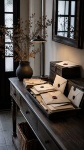 Build a Sealed Correspondence Console Near the Entrance