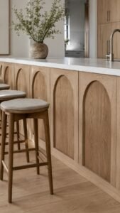 Carve Wide Timber Arches Across the Base