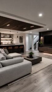 Ceiling Raft Basement With Overhead Zones