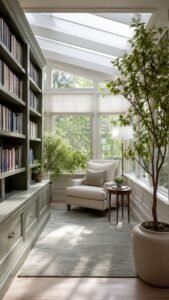 Conservatory Libraries With Controlled Natural Elements