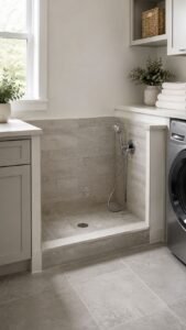 Create a Low Tiled Rinse Niche