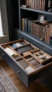 Divide a Drawer for Journals and Ephemera
