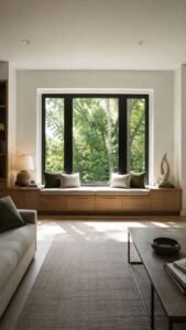 Extend the Bench Beyond the Window Frame