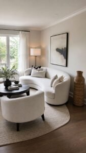 Float the Sofa Several Inches From the Wall