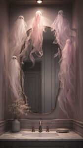 Floating Ribbon Ghost Mirror
