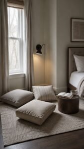 Floor Level Reading Island With Relaxed Layered Comfort