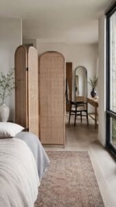 Folding Dressing Screen That Hides Everyday Functions