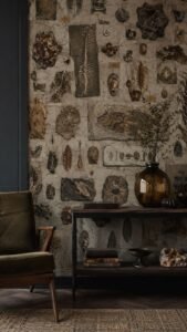 Fossil Archive Wallpaper With Collected Curiosities