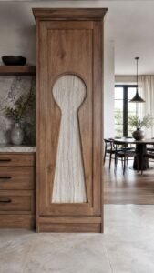 Frame One Abstract Keyhole Shape