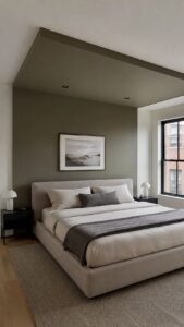 Frame the Bed With a Wider Painted Section