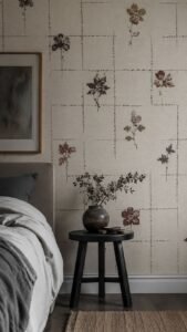 Frayed Floral Grid