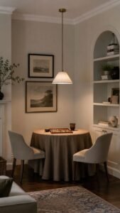 Hang One Shaded Light Directly Above