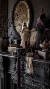 Haunted Haberdashery Mantel