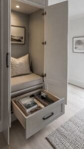 Hidden Book and Charging Drawer