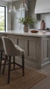 Island Back Relief Panels With Furniture Like Detail