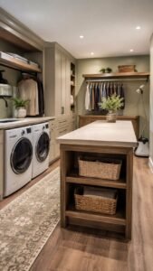 Laundry Dressing Studio With Polished Clothing Care