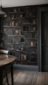 Leaning Preserve Shelf Illusion