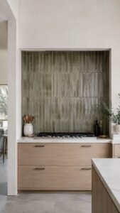 Line the Interior With Vertical Handmade Tile