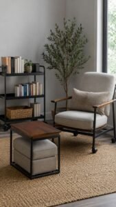 Nesting Footrest and Side Surface