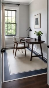 Paint a Bordered Cloth Beneath the Desk