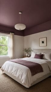 Painted Ceiling Ribbon That Changes the Room Proportion