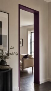 Painted Door Portal With Architectural Color