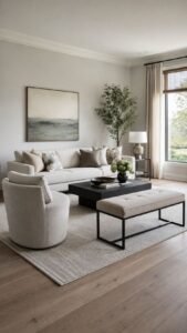 Pair One Swivel Chair With a Backless Bench