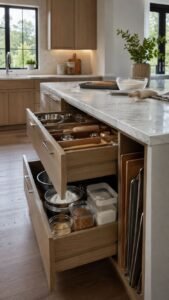 Place Baking Drawers on the Working Side