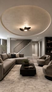 Plaster Oval Above a Lounge Zone